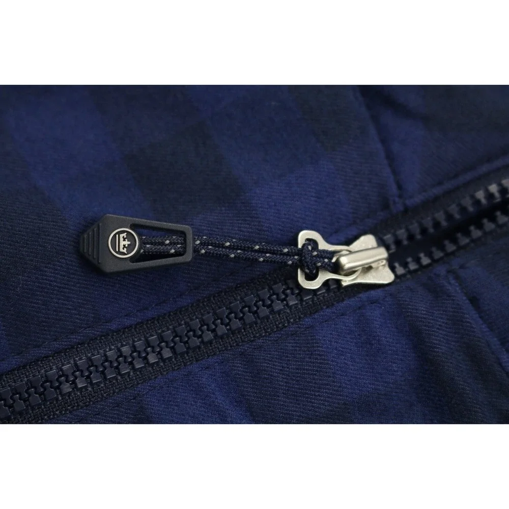 Peter Millar Vest Mens Navy Blue Fuse Elite Flannel Hybrid Performance XXL Plaid - Picture 8 of 16